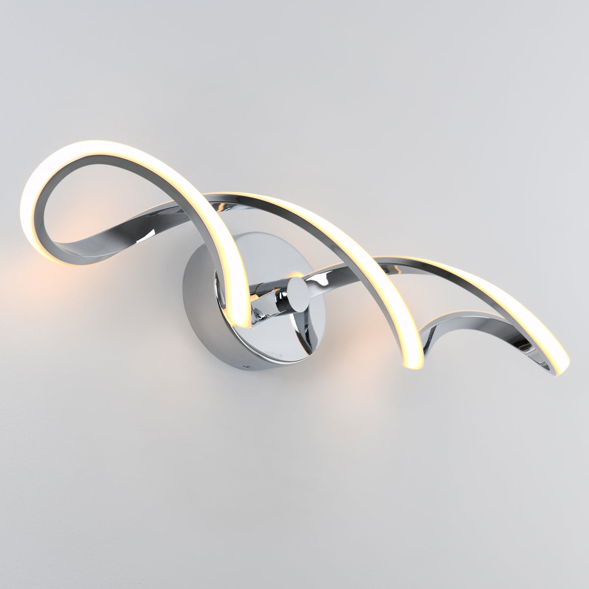 Swirl 27 pulg (68 cm) luminario de vanidad de 3 luces LED moderno para baño