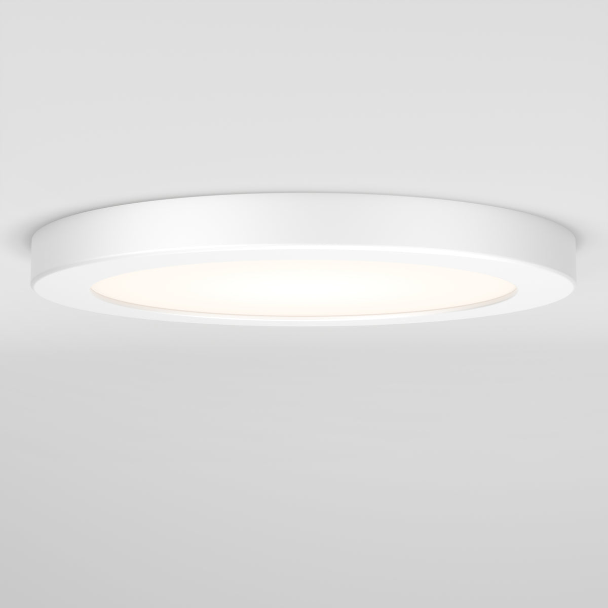 The Artika Europa Disk 7 in. LED modern flush mount light features a smooth, minimalist round design and 3 CCT adjustable white technology, emitting a soft, even glow on your ceiling.
