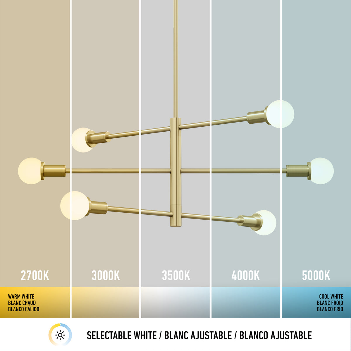 Aristo LED pendant light 5 CCT
