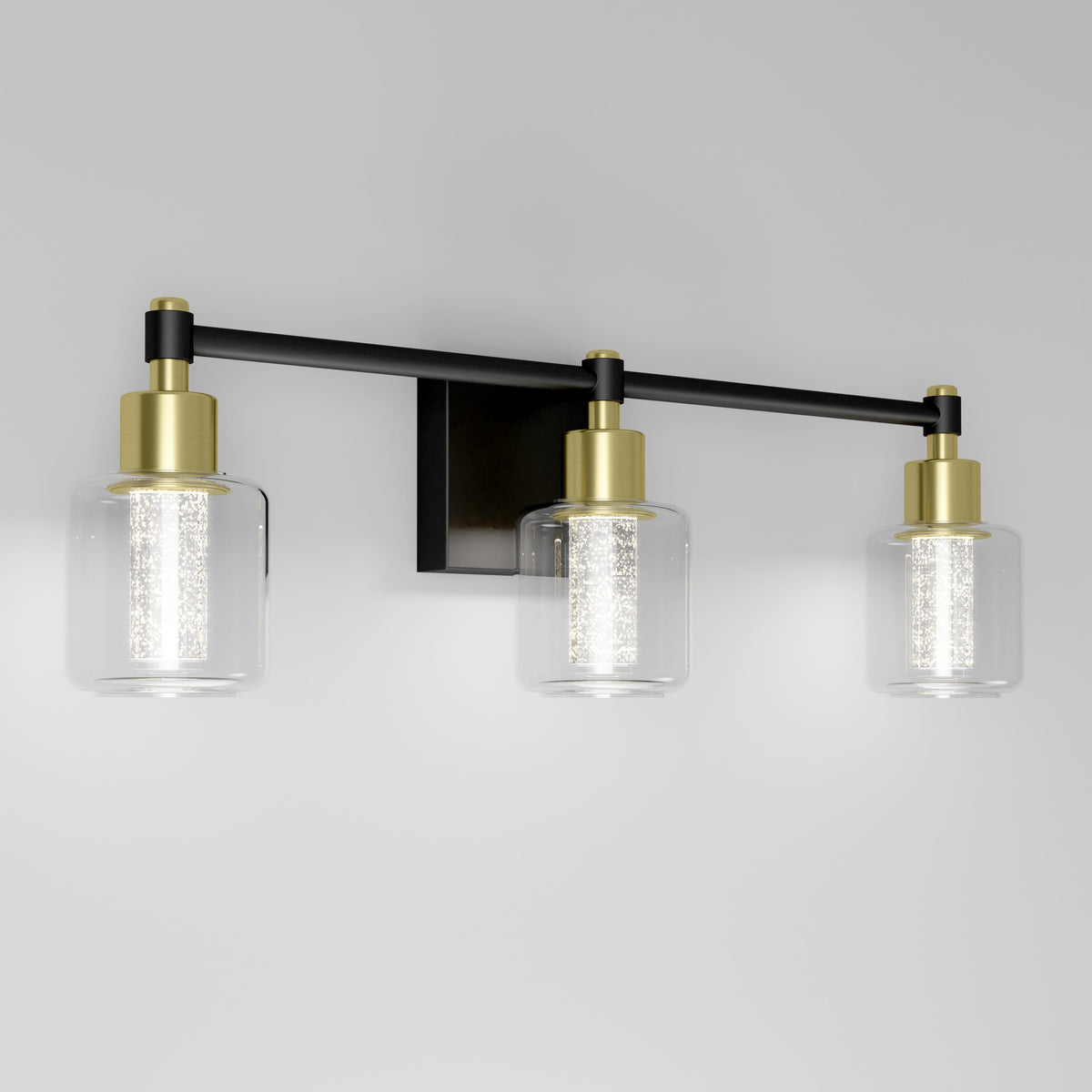 Champagne Globe bathroom vanity light