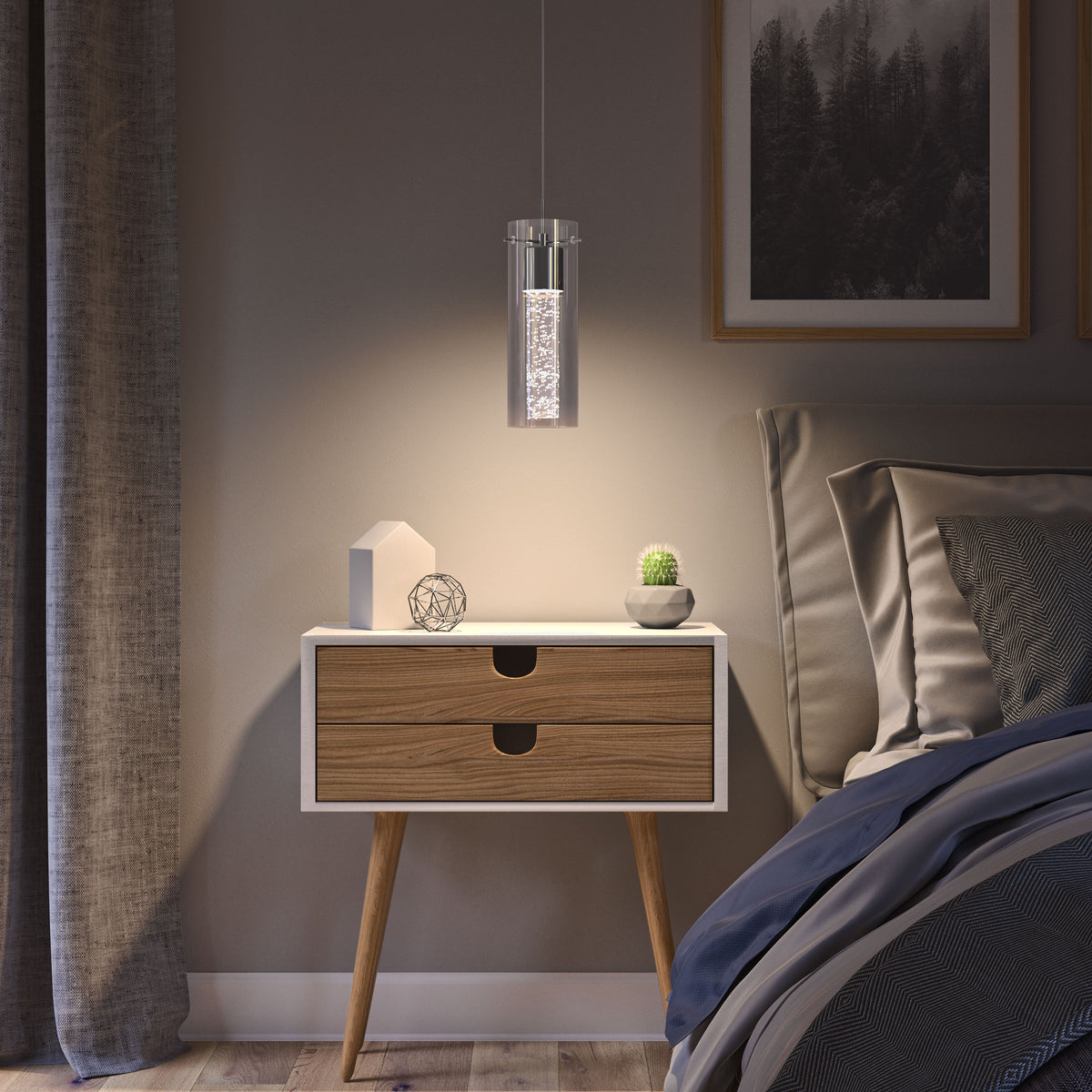 Essence lámpara suspendida LED de 1 luz