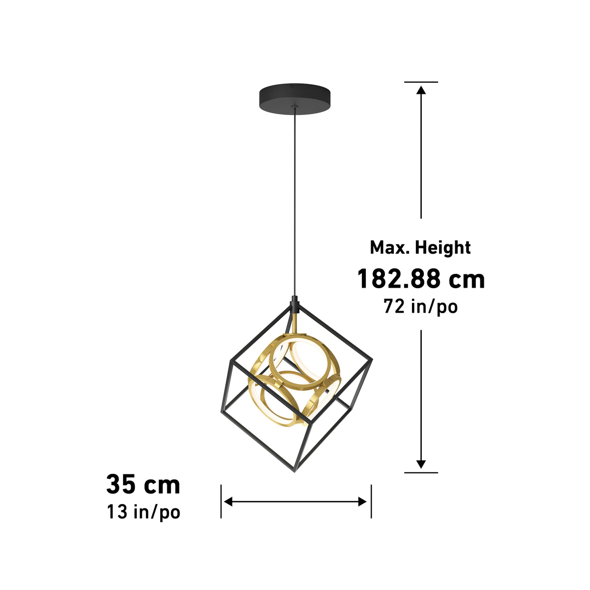 Mini Luxury lámpara suspendida LED