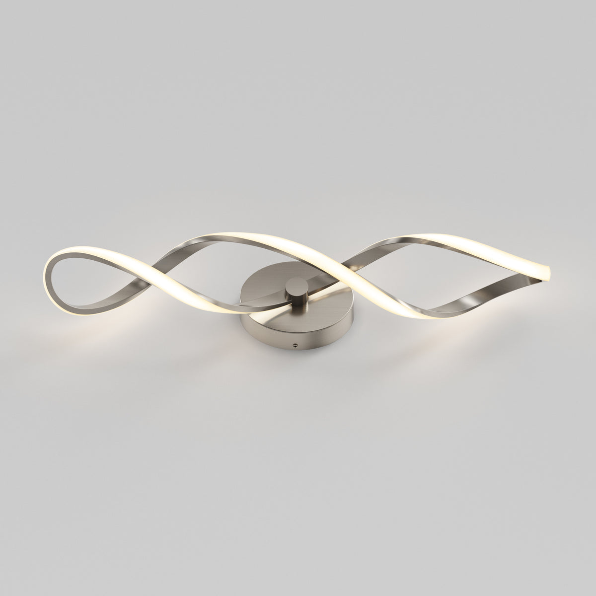 Swirl 27 pulg (68 cm) luminario de vanidad de 3 luces LED moderno para baño