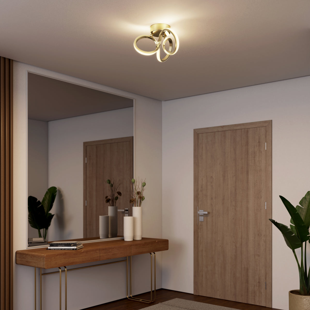Swirl LED flush mount
