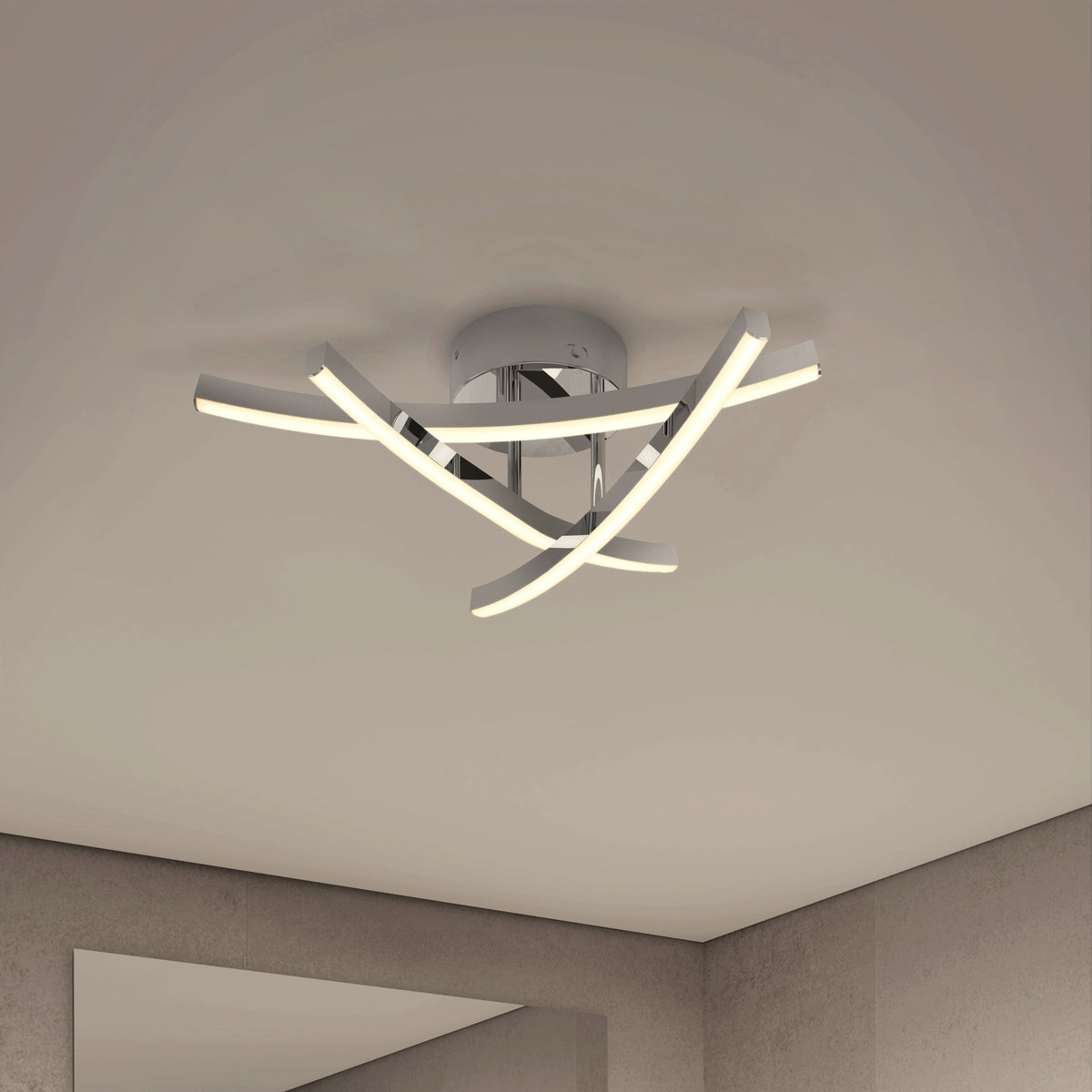 Orly luz de techo LED moderna empotrada 45 cm (18 in.) 3 CCT