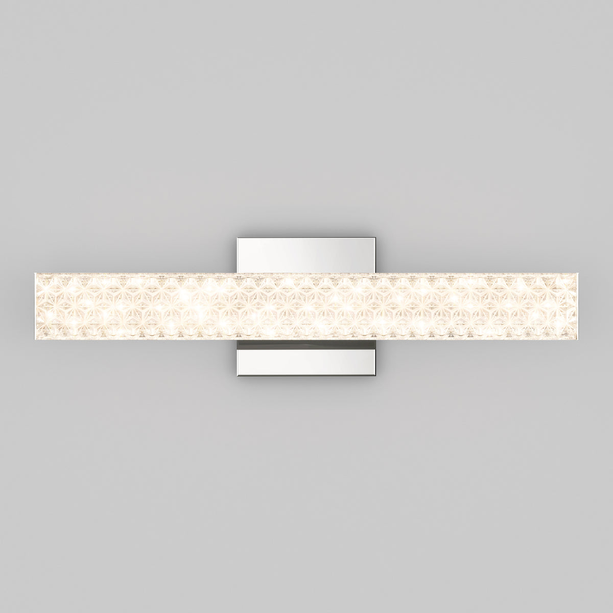 Artika Adeline modern LED bathroom vanity light 3 CCT features a rectangular frosted shade and sleek base for bathrooms.