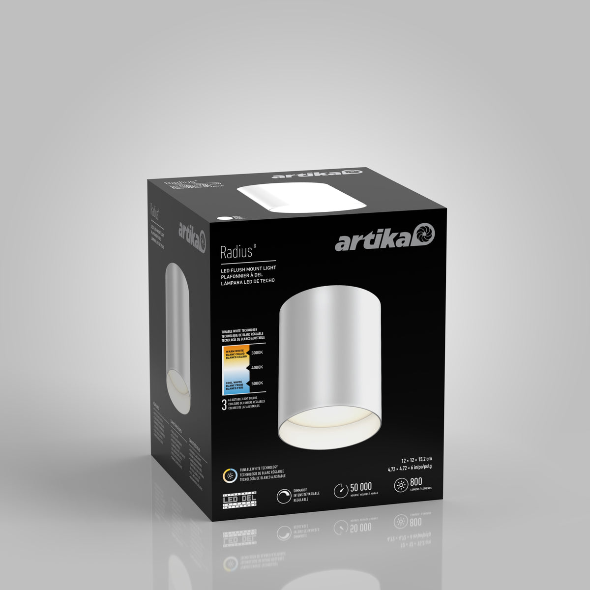Radius LED flush mount light 3 CCT