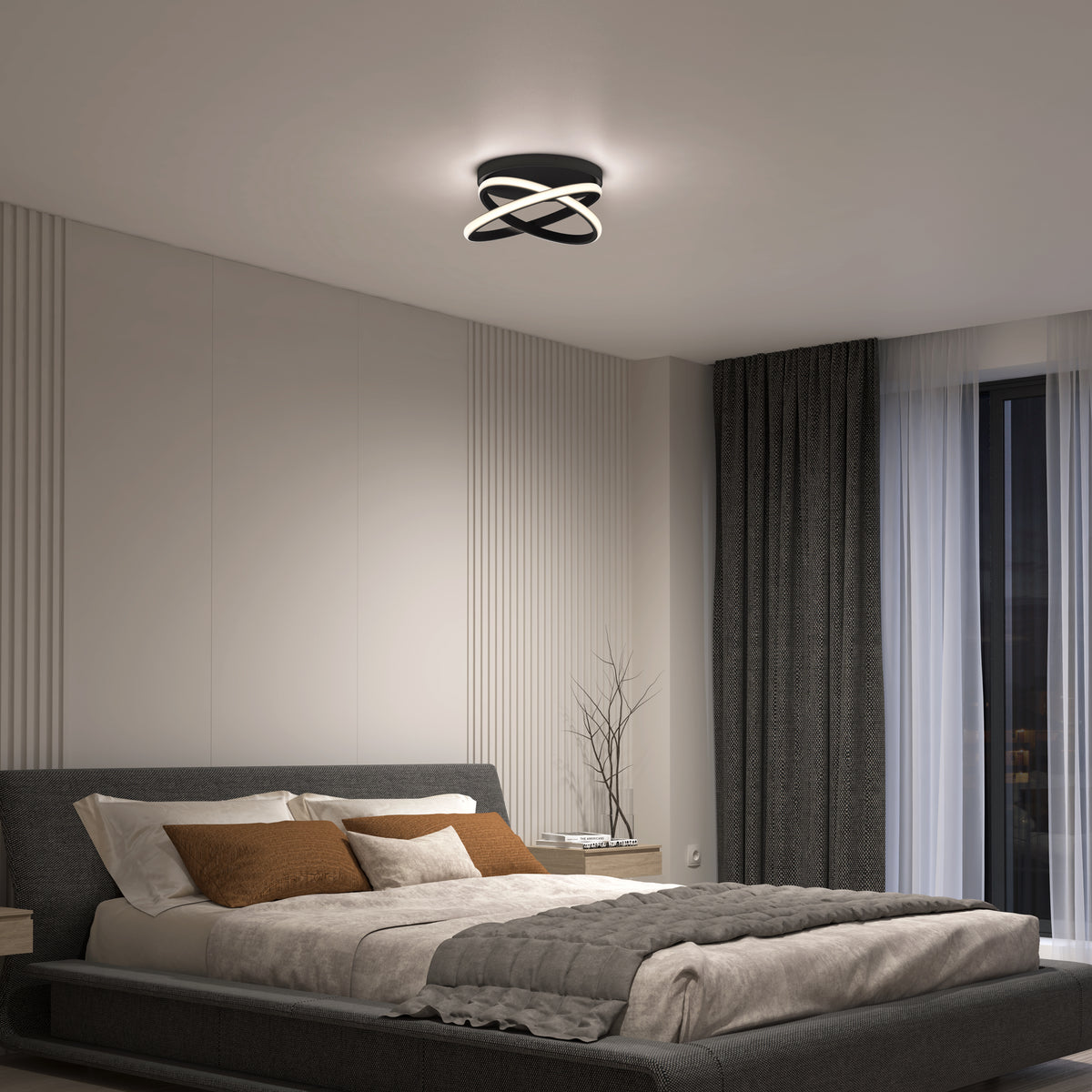Orbia modern LED flush mount light 3 CCT