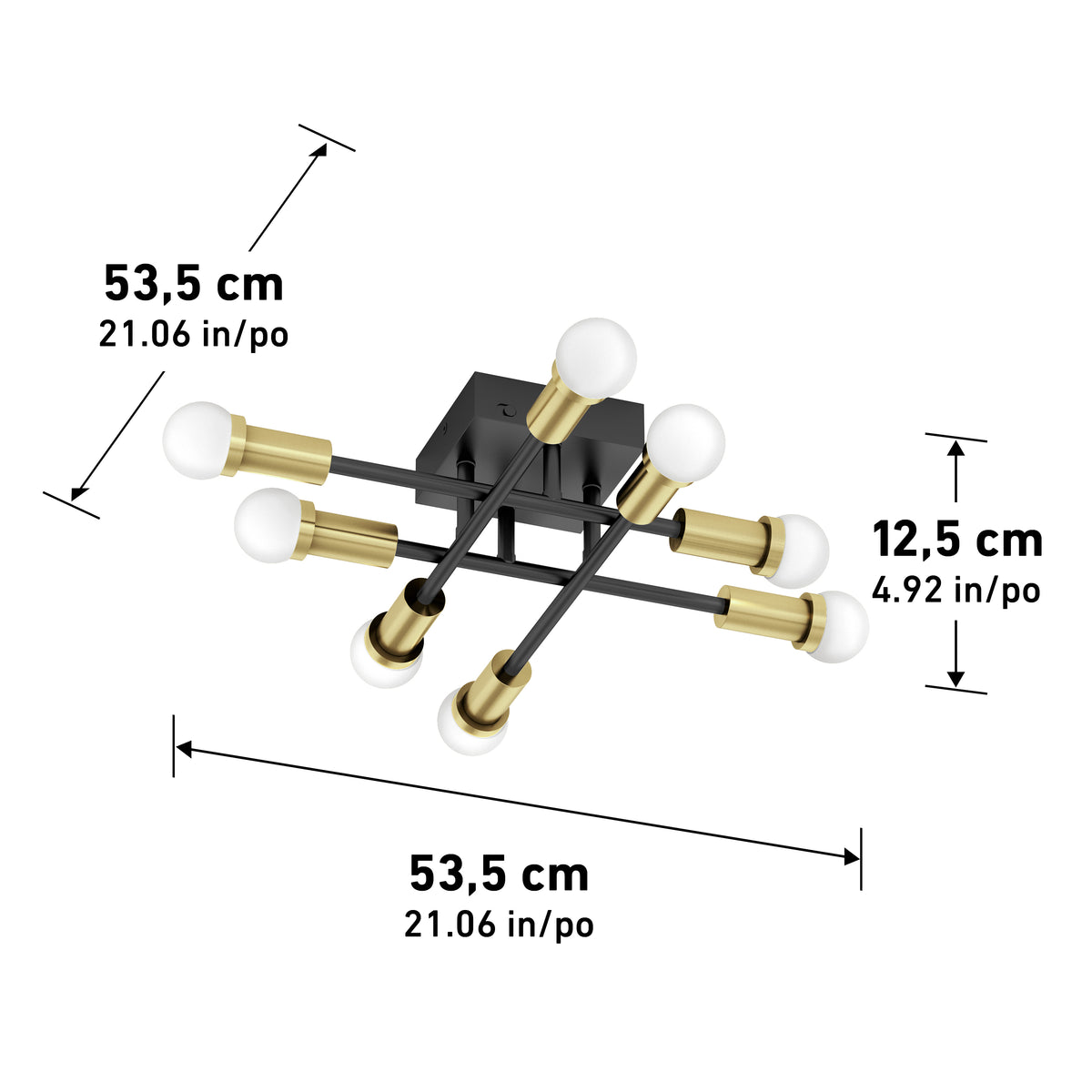 Aristo 21 in. (53 cm) Modern LED Flush Mount Ceiling Light 3 CCT