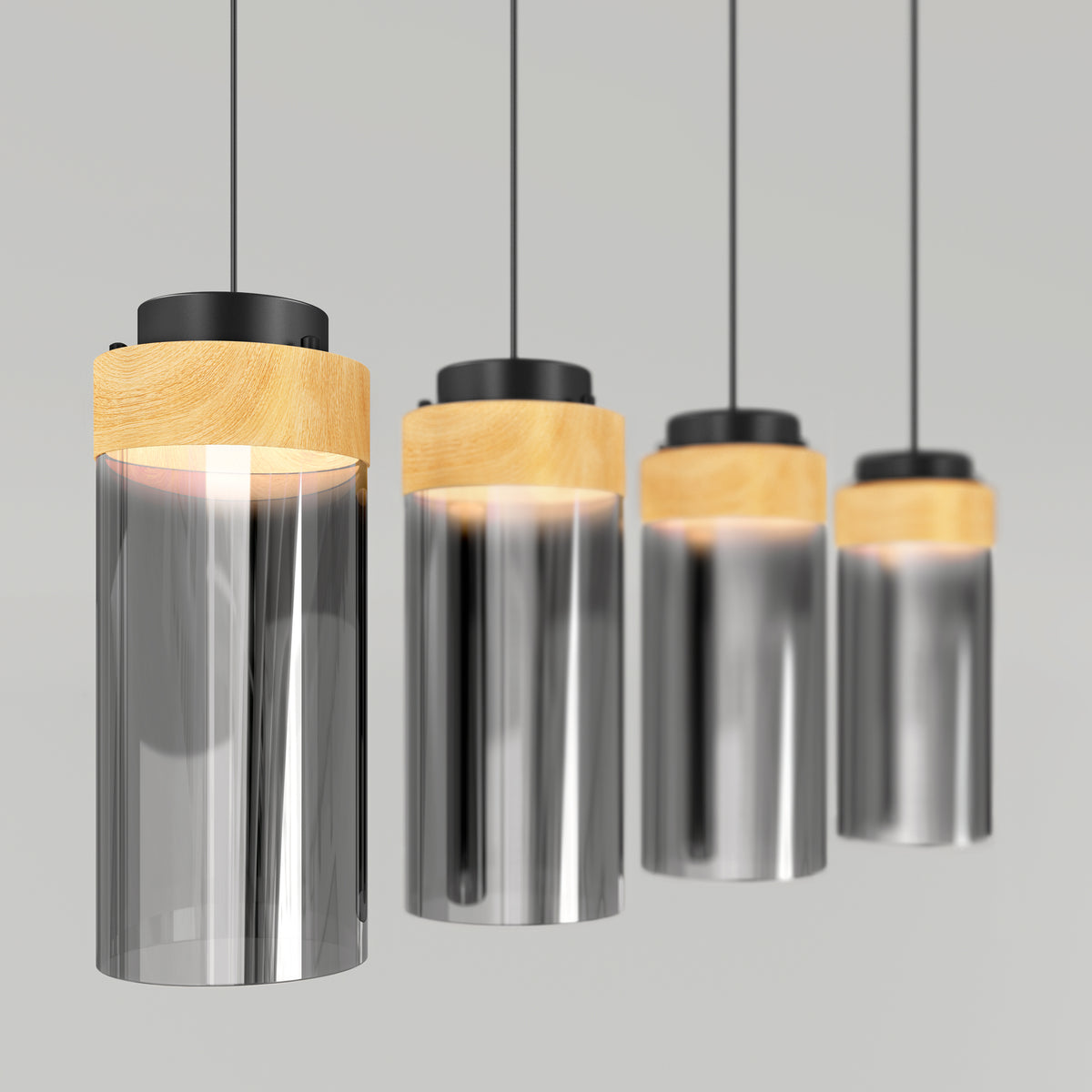 Hanson 4-light LED pendant 5 CCT