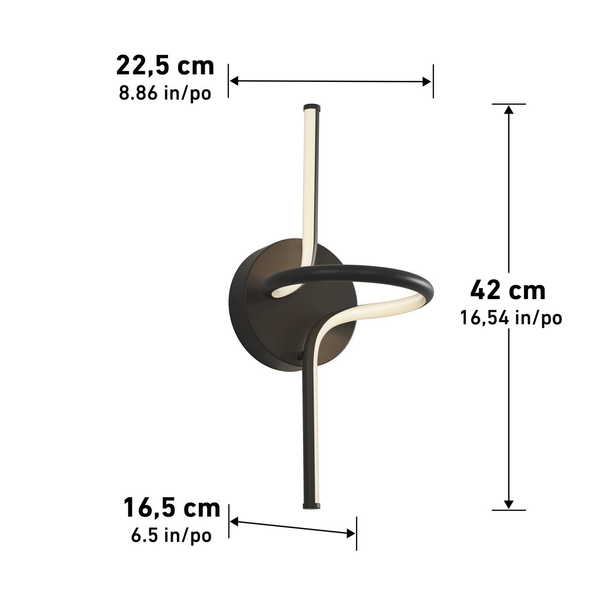 Swirl LED Sconce