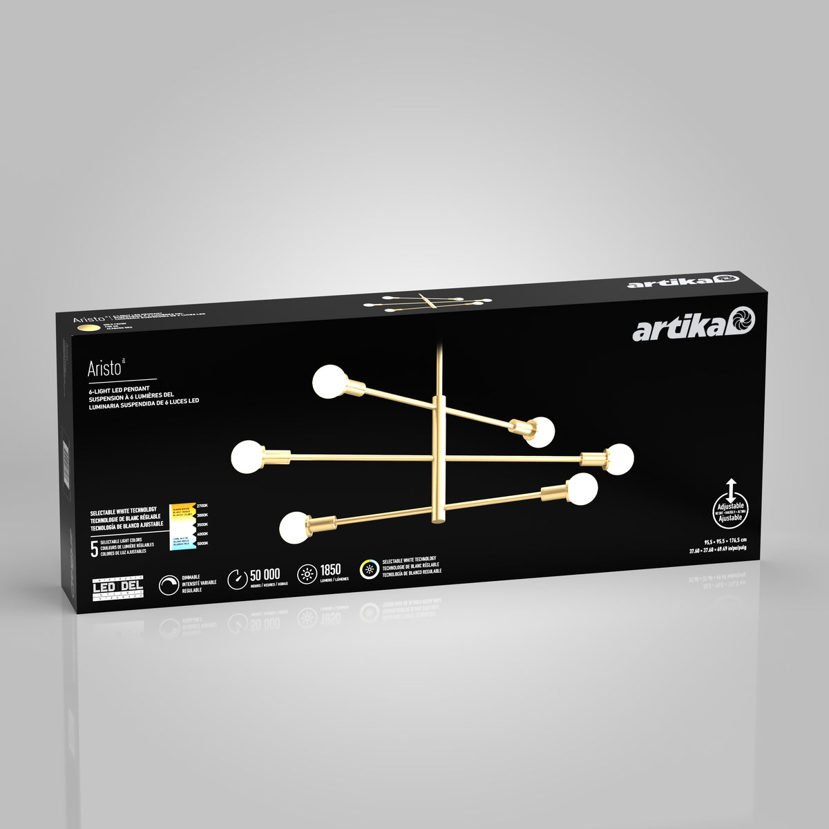 Aristo LED pendant light 5 CCT