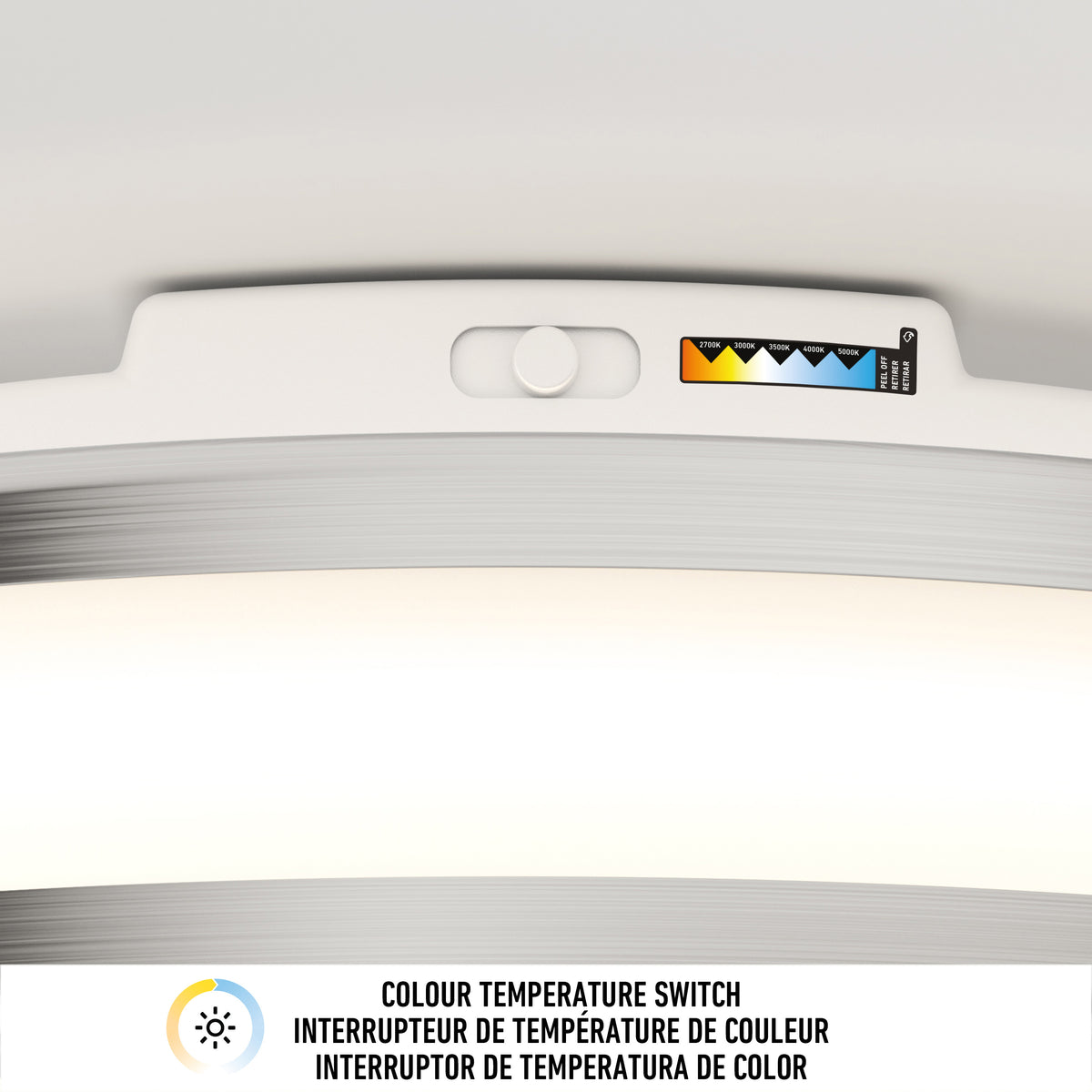 Hemisphere 15 in. LED flush mount light 5 CCT