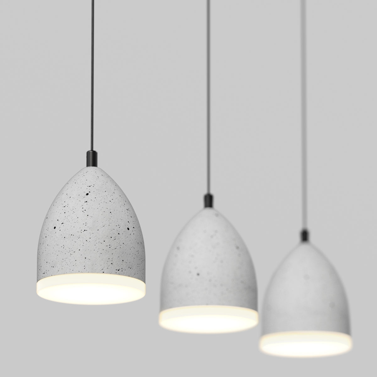 Bergen 3-light LED pendant light