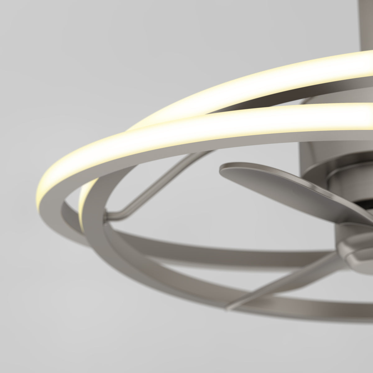 Coda 58 cm (23 in.) LED moderno fandelier ventilador de techo con luz - control remoto incluido