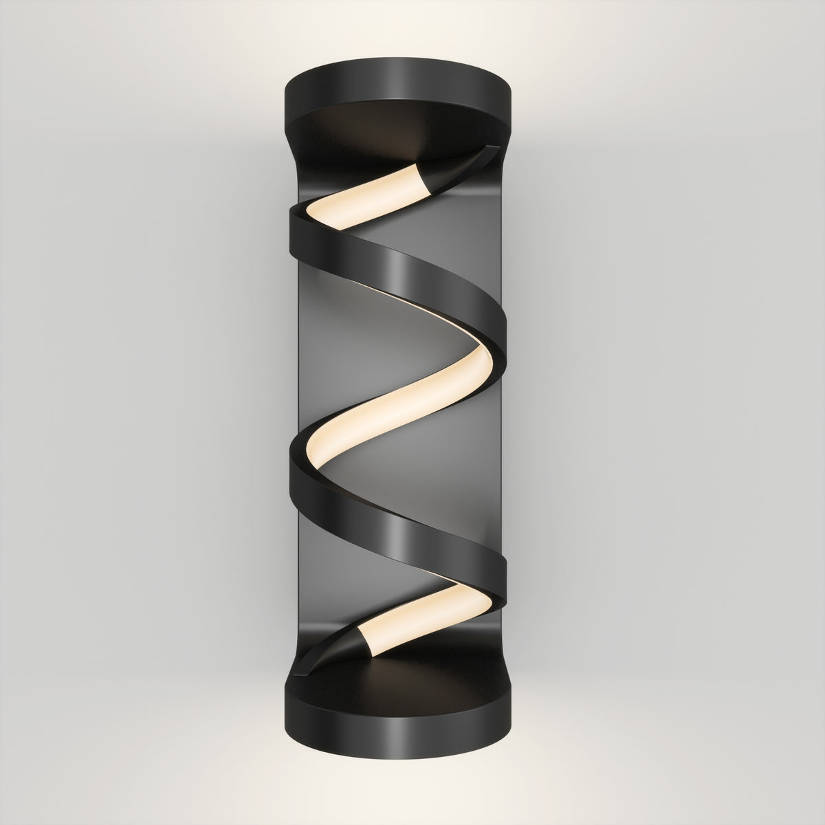 Swirl indoor-outdoor LED wall light