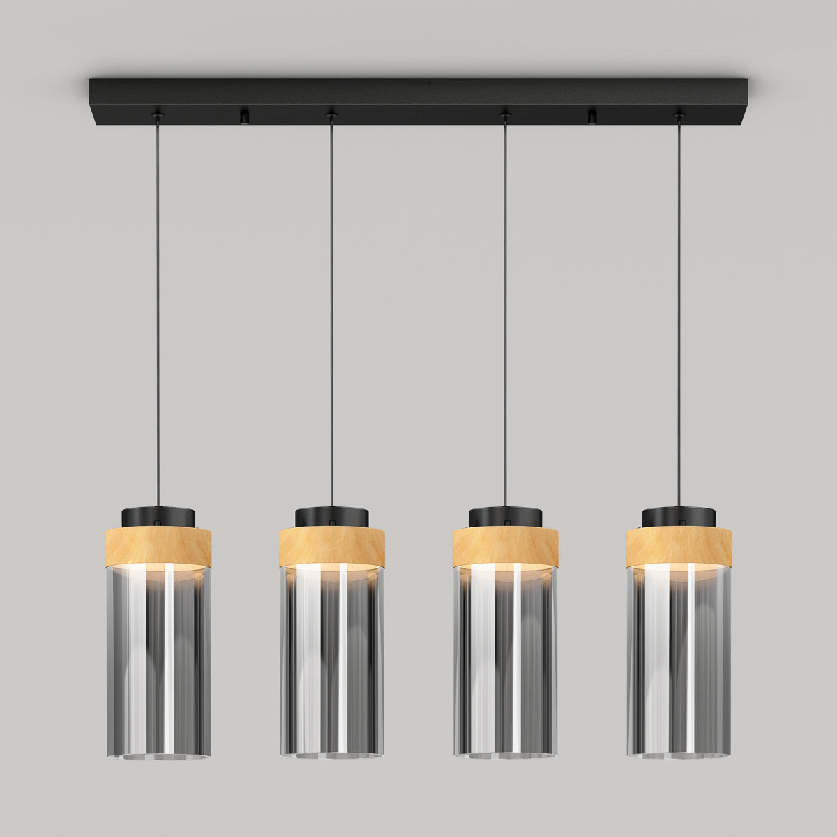 Hanson 4-light LED pendant 5 CCT