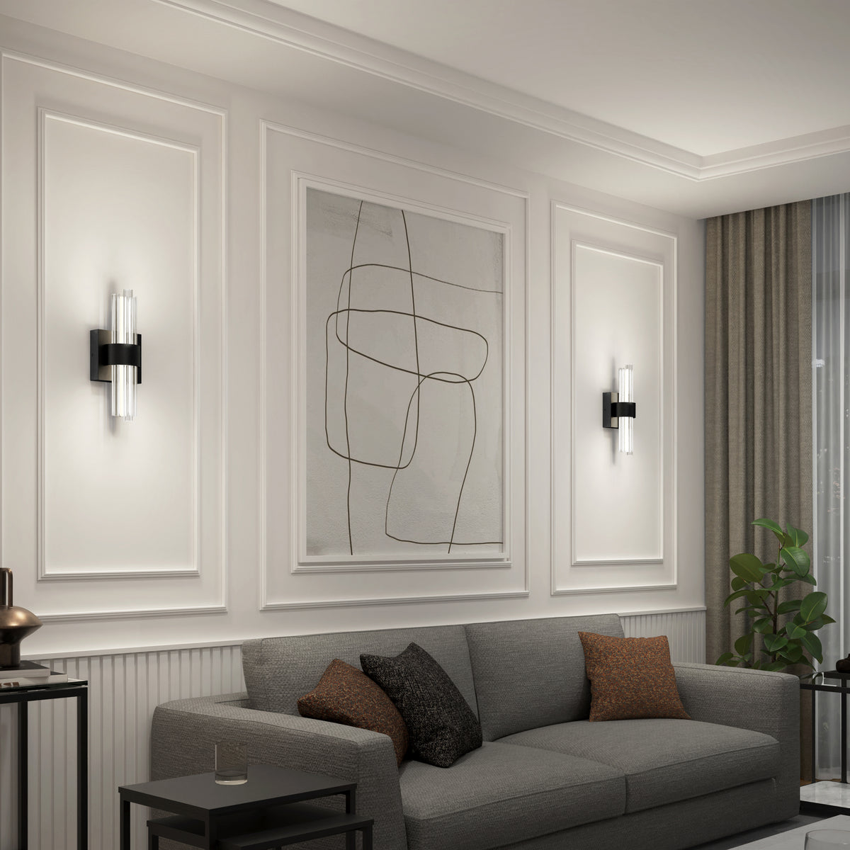 Dorado contemporary LED wall sconce 3 CCT