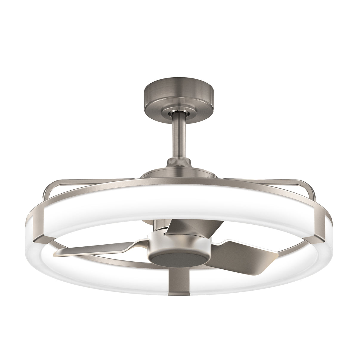 Artika Sunnyvale 23 in. LED ceiling fan features 3 blades, adjustable lighting, and remote control.