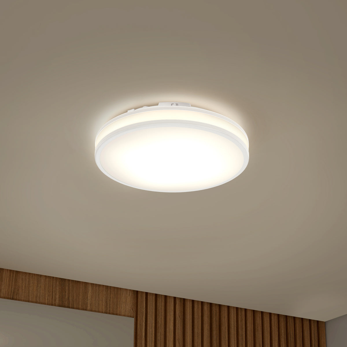 Hemisphere 15 in. LED flush mount light 5 CCT