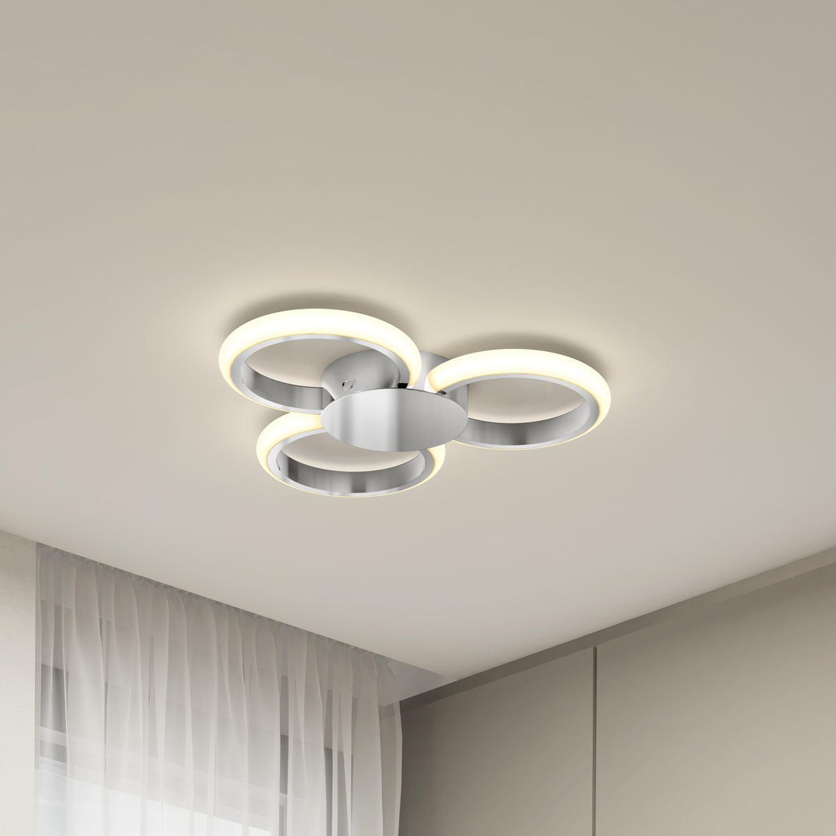 Nyala 15 in. LED flush mount light 5CCT