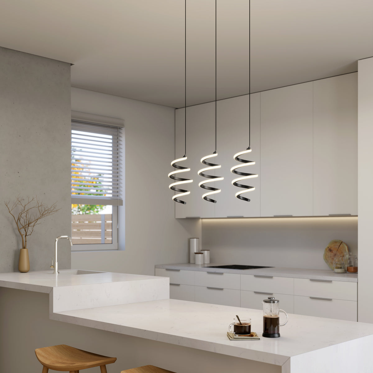Chorus 3-light LED pendant light 5 CCT