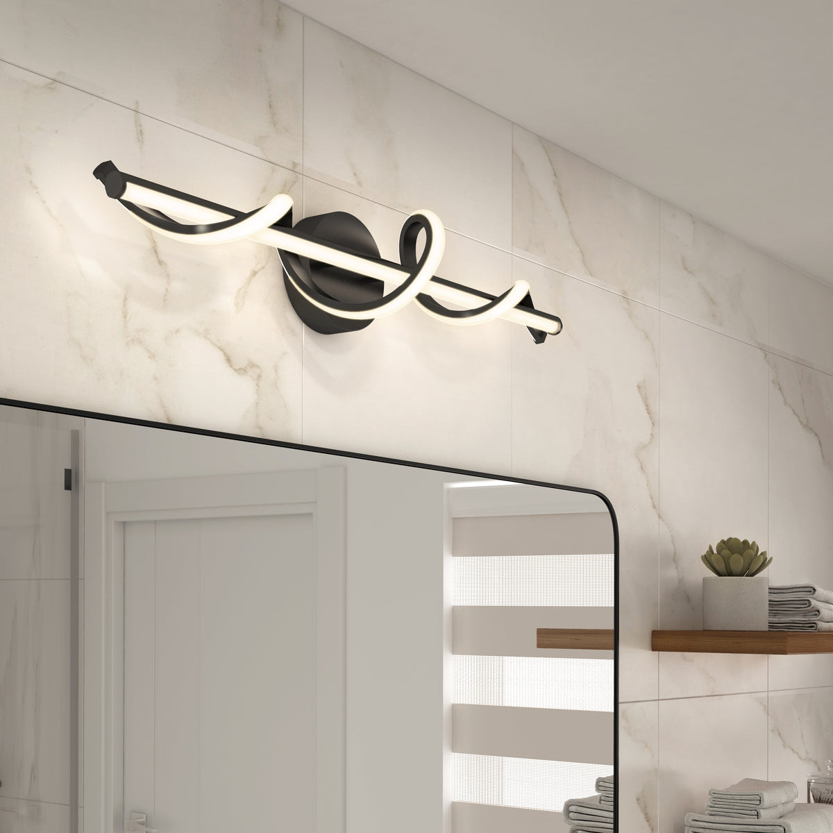 Coda modern LED bathroom vanity light 5 CCT