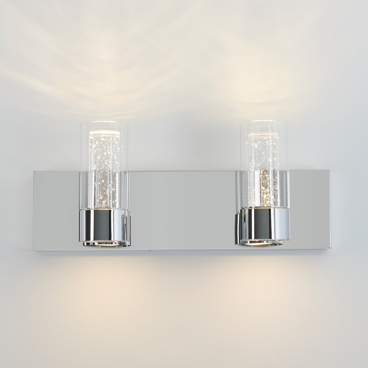 Ratio 16-in (40 cm) 2-Light Modern LED Vanity Light for Bathroom