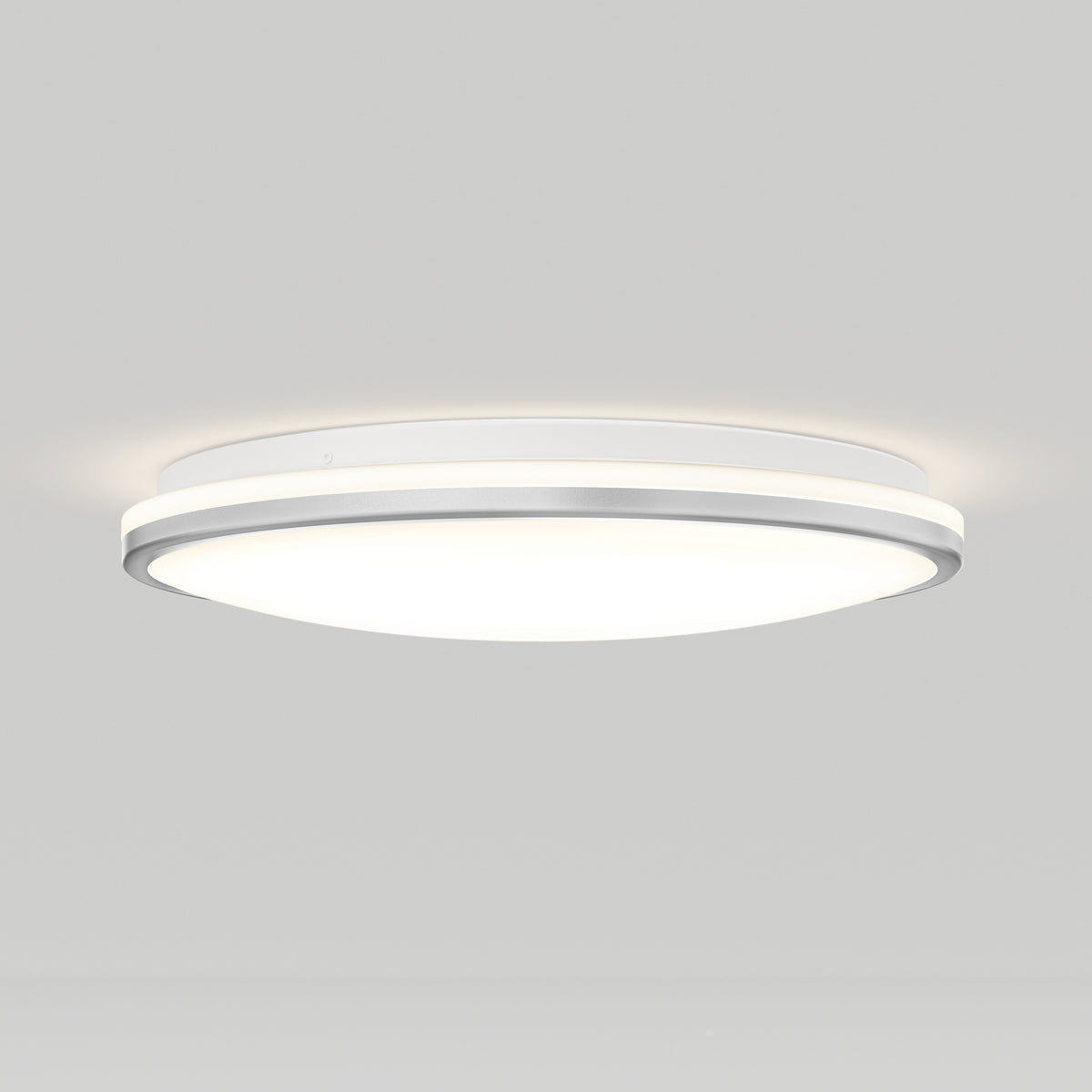 Macy 15 in. LED modern flush mount light RGB Wifi