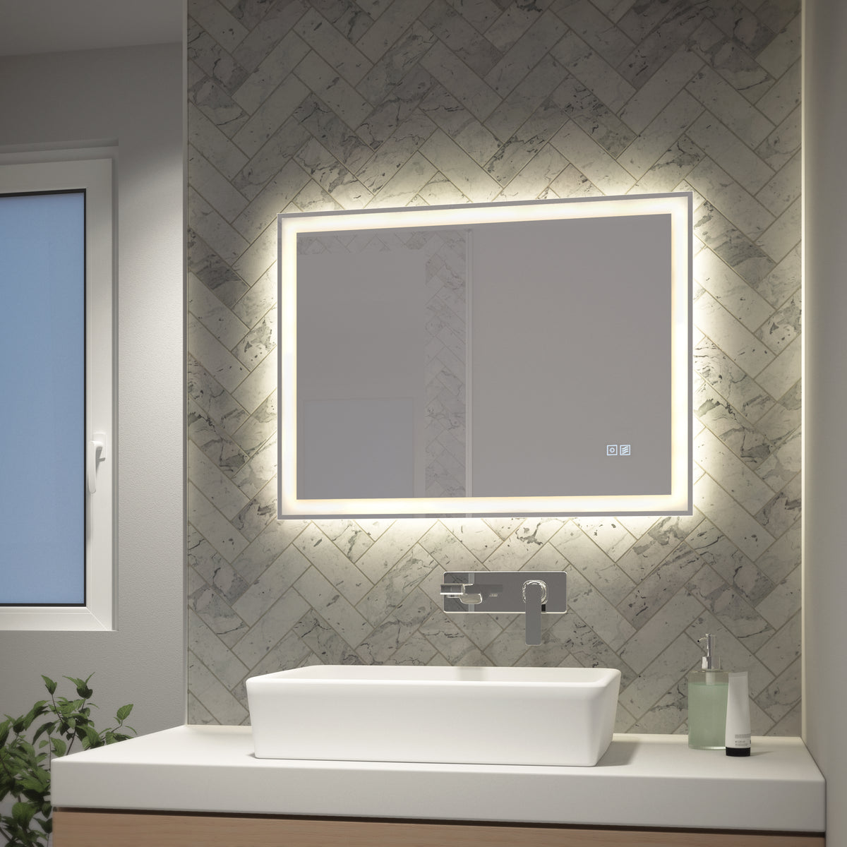 Sofia 61 x 81 cm (24 x 32 in.) espejo LED de baño 3 CCT antivaho