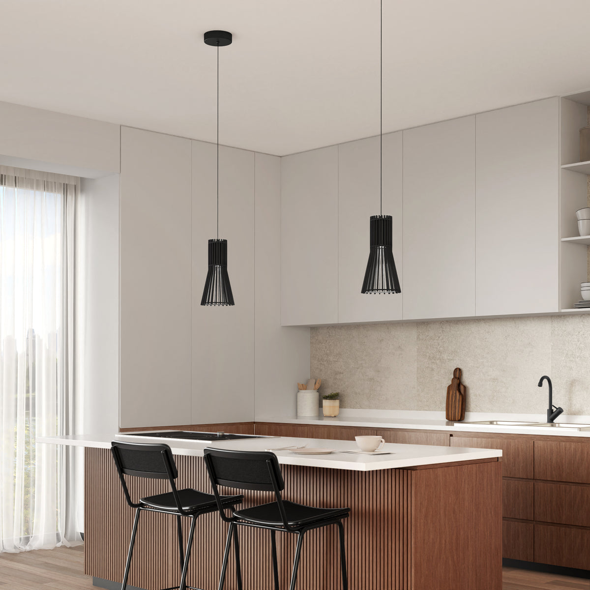Kiyo lámpara suspendida LED moderno 3 CCT