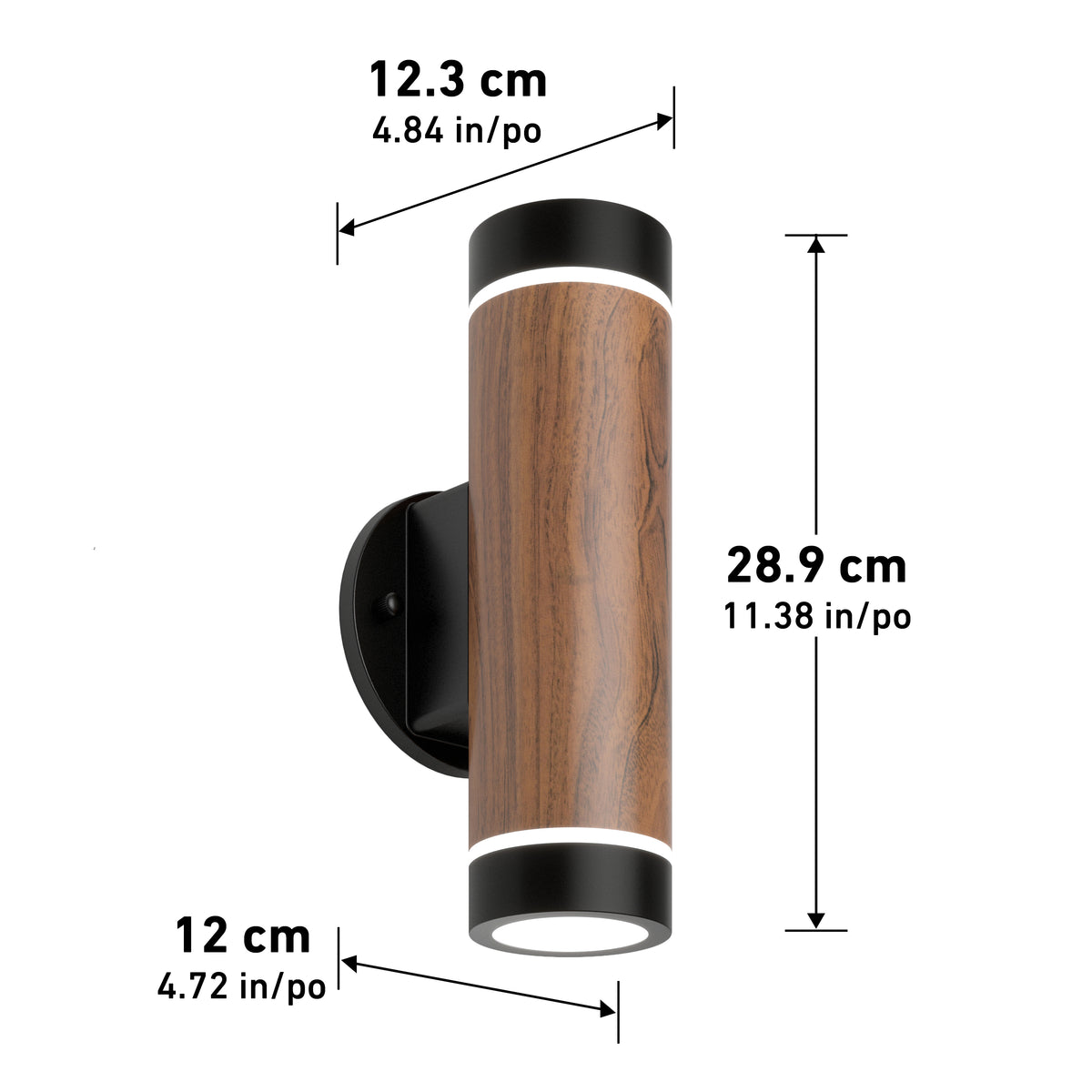 C7 indoor-outdoor LED wall light 3 CCT