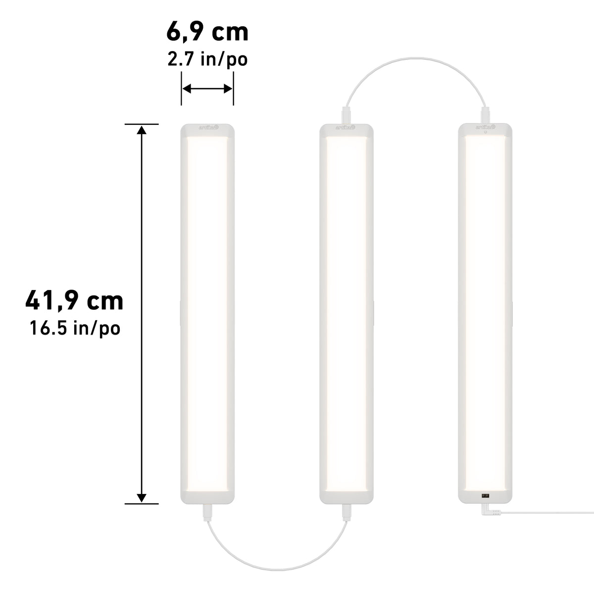 Maestro under cabinet LED light 3 CCT - pack of 3
