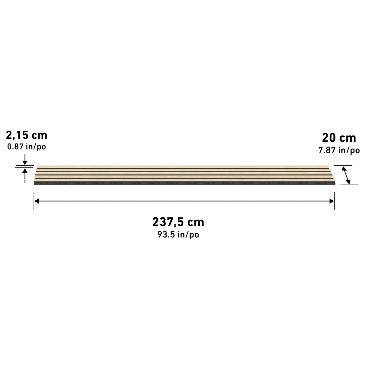 Sonolok sound-absorbing wall panel kit - pack of 6