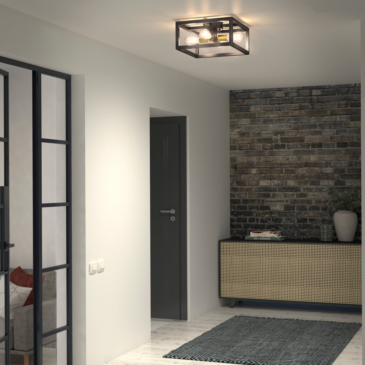 Princeton 4-light flush mount flush mount light