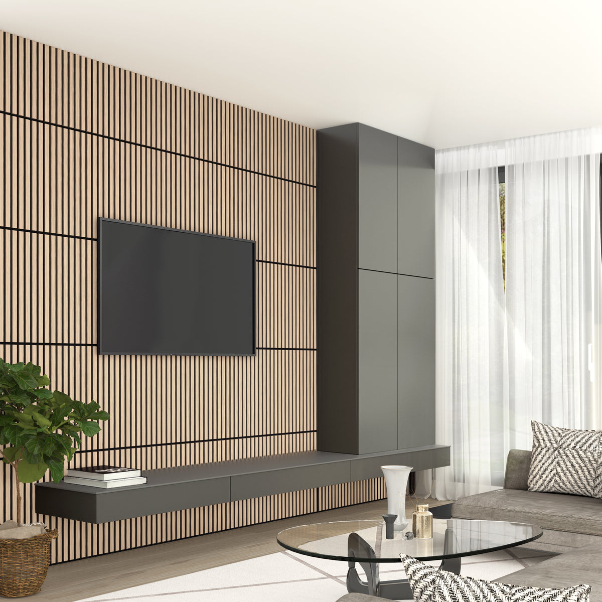 Sonolok 15.5 ft sound-absorbing wall panel kit (4-pack)