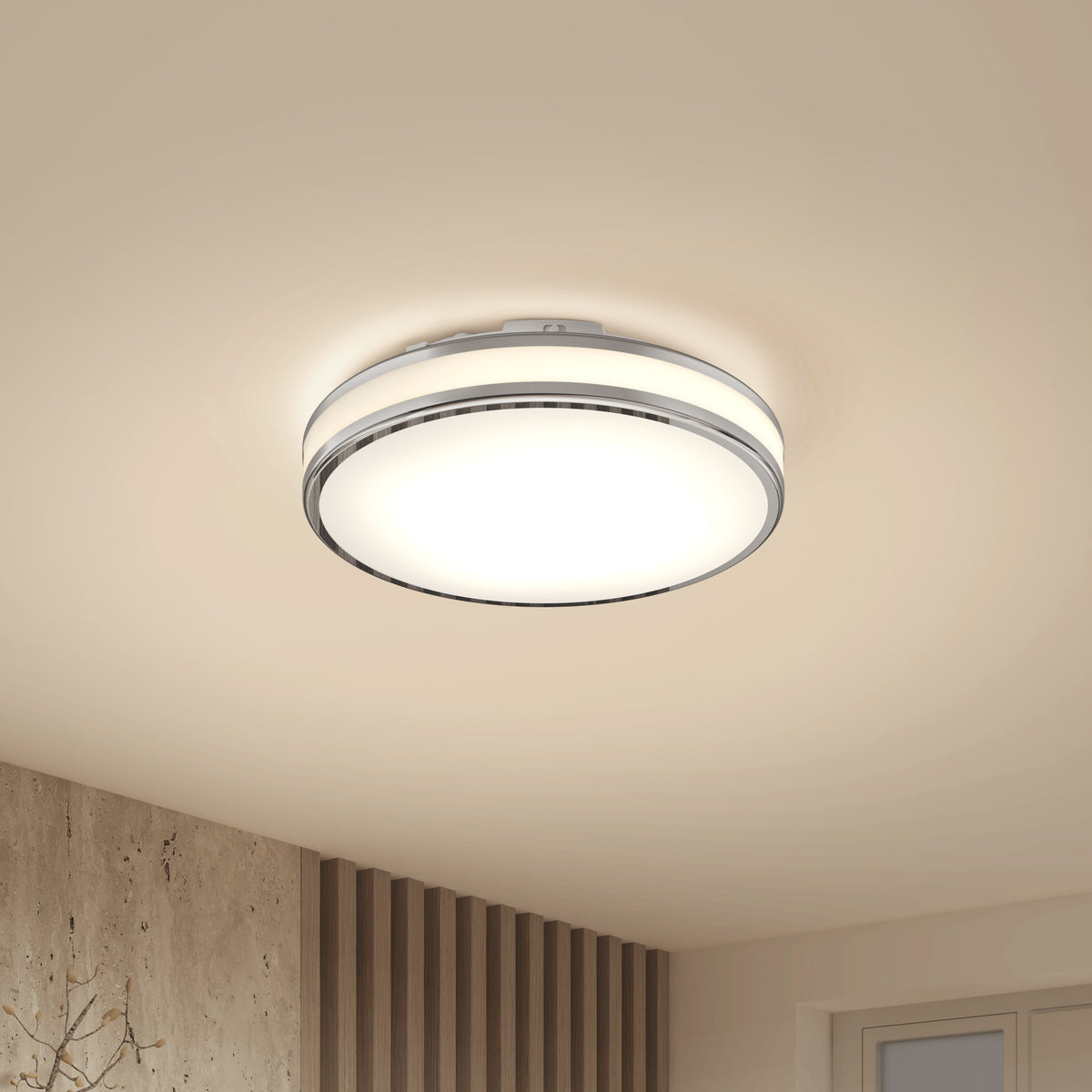 Hemisphere 15 in. LED flush mount light 5 CCT