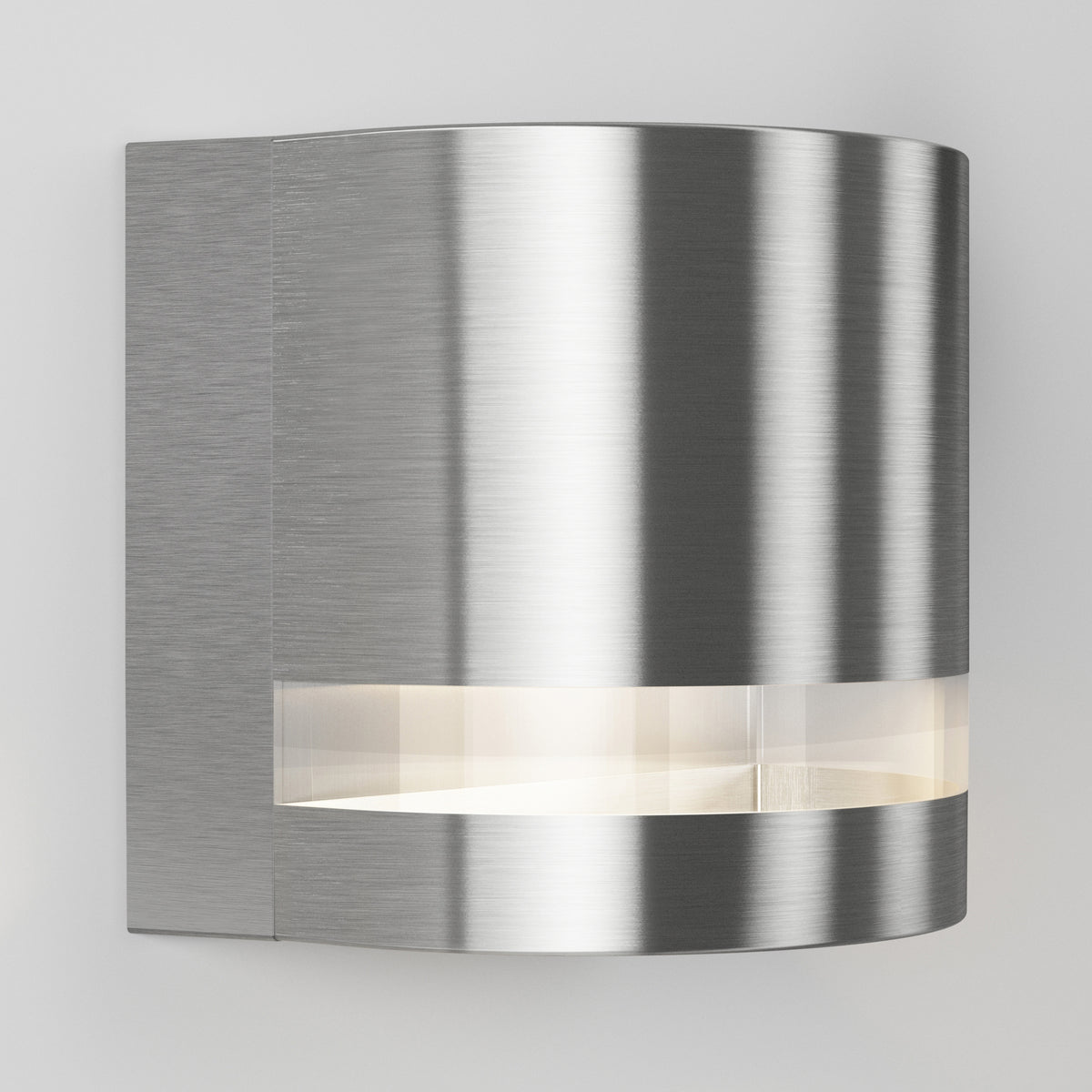 The Artika Valor Round LED wall light features a modern design for indoor/outdoor use with soft, curved frosted lighting.