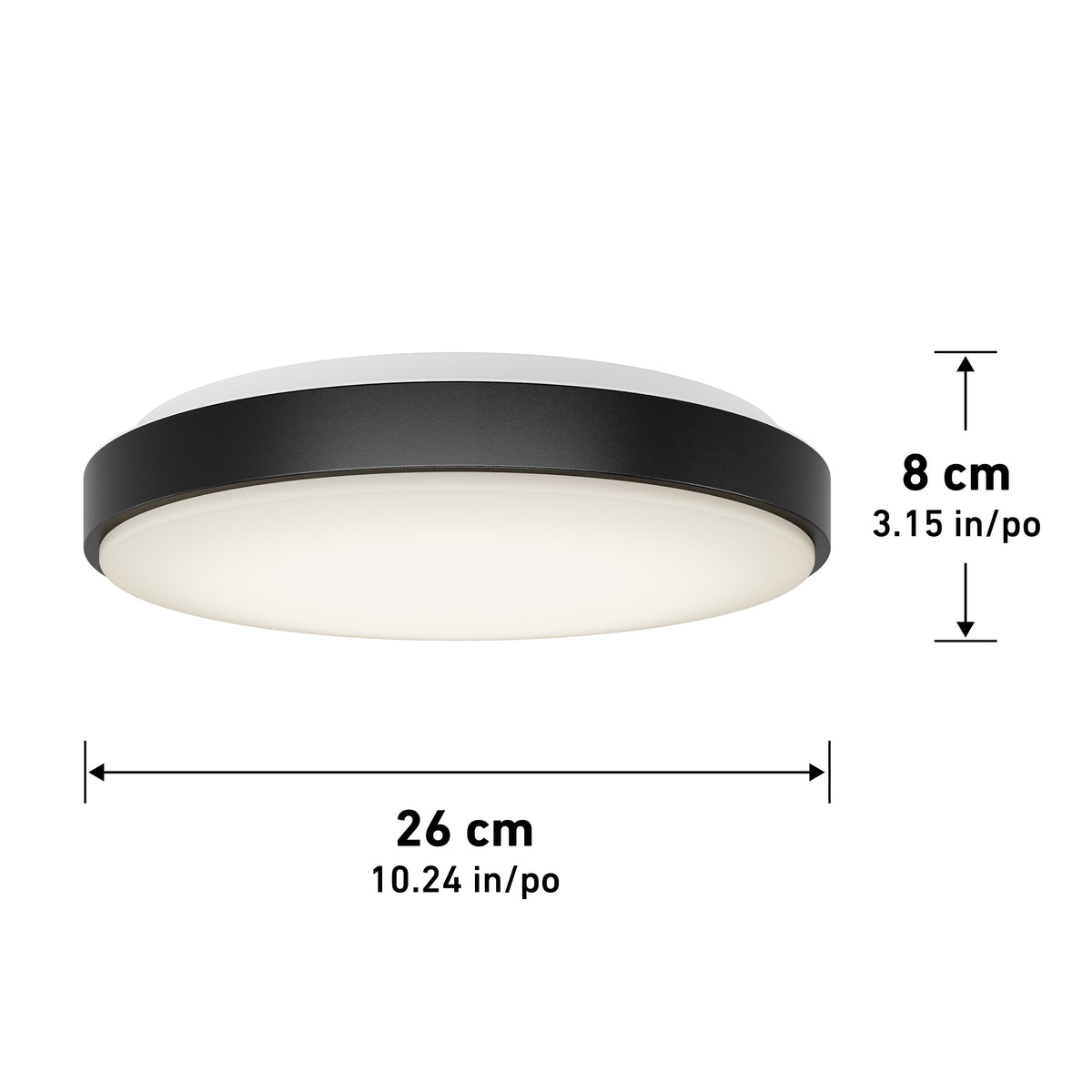 Sunraker 10 in. LED modern flush mount light