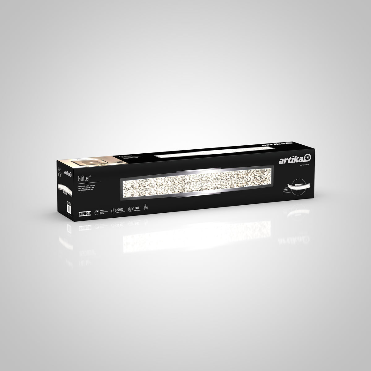 Glitter modern LED bathroom vanity light