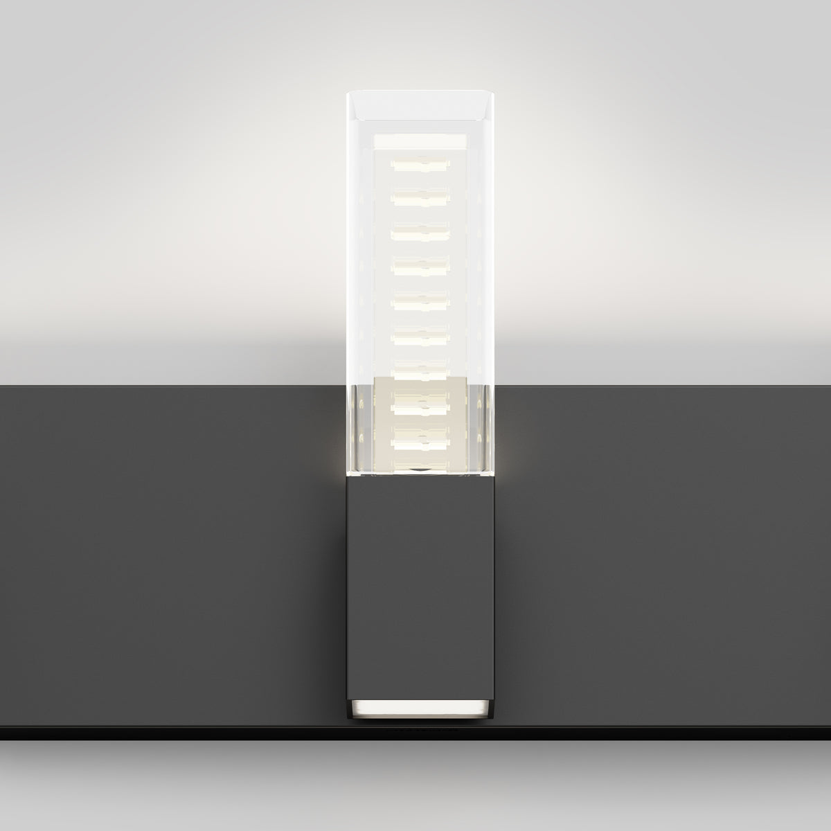 The Artika Hologram LED modern bathroom vanity light 5 CCT softly glows—ideal for minimalist spaces or above a bathroom mirror.