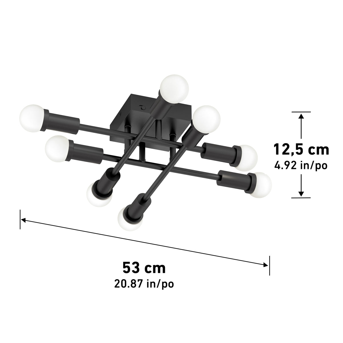 Aristo 21 in. (53 cm) Modern LED Flush Mount Ceiling Light 3 CCT