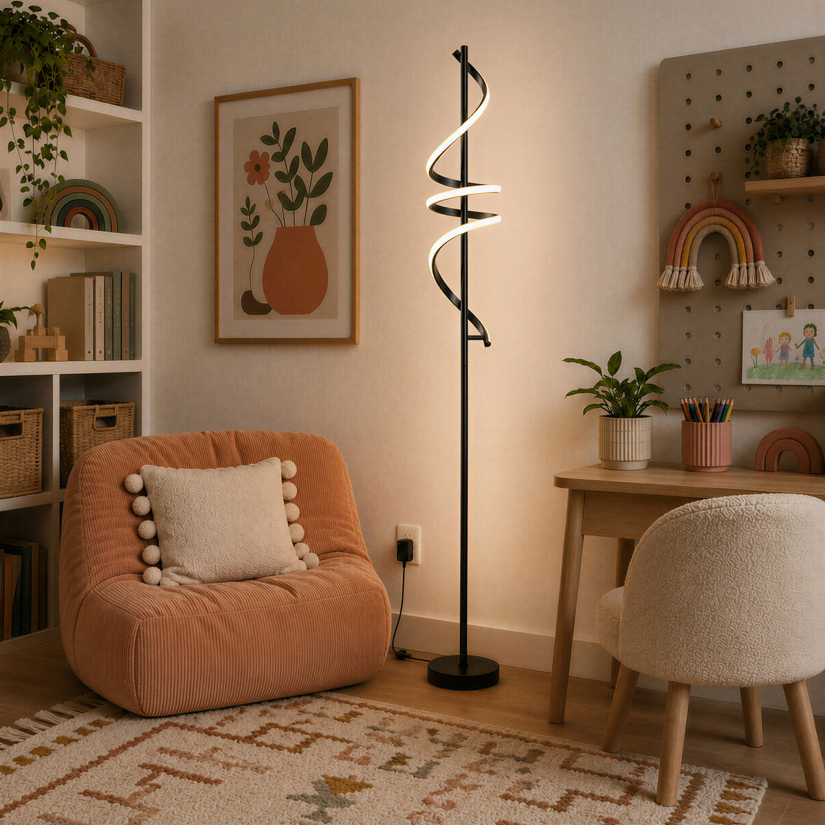 Coda lámpara de pie LED moderna 5CCT