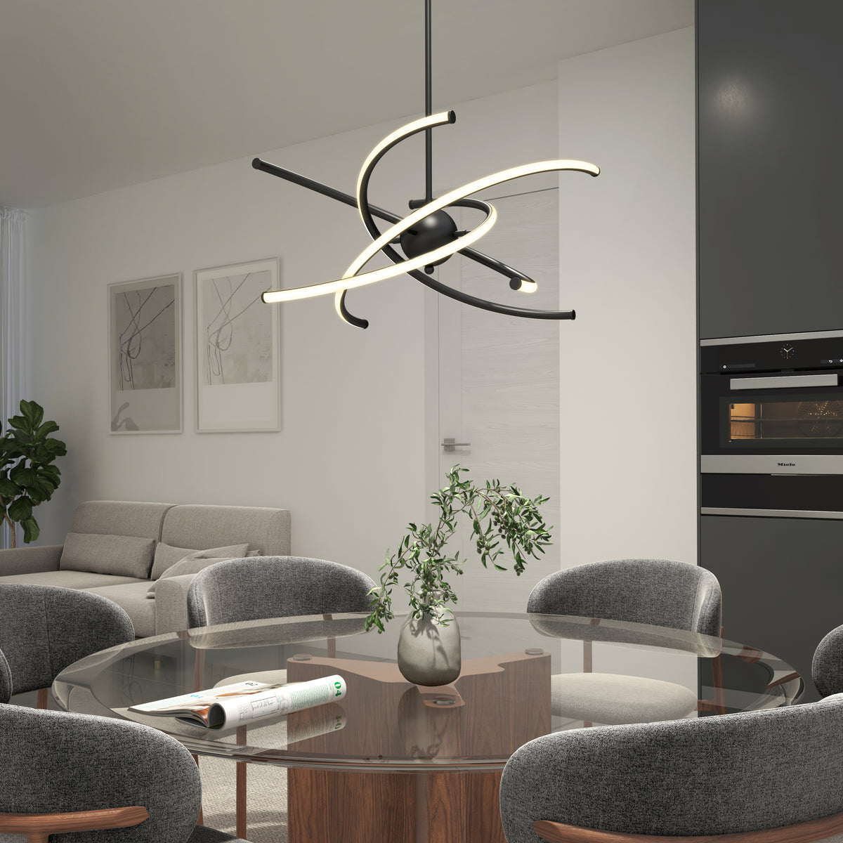 Silvio LED pendant light 3 CCT