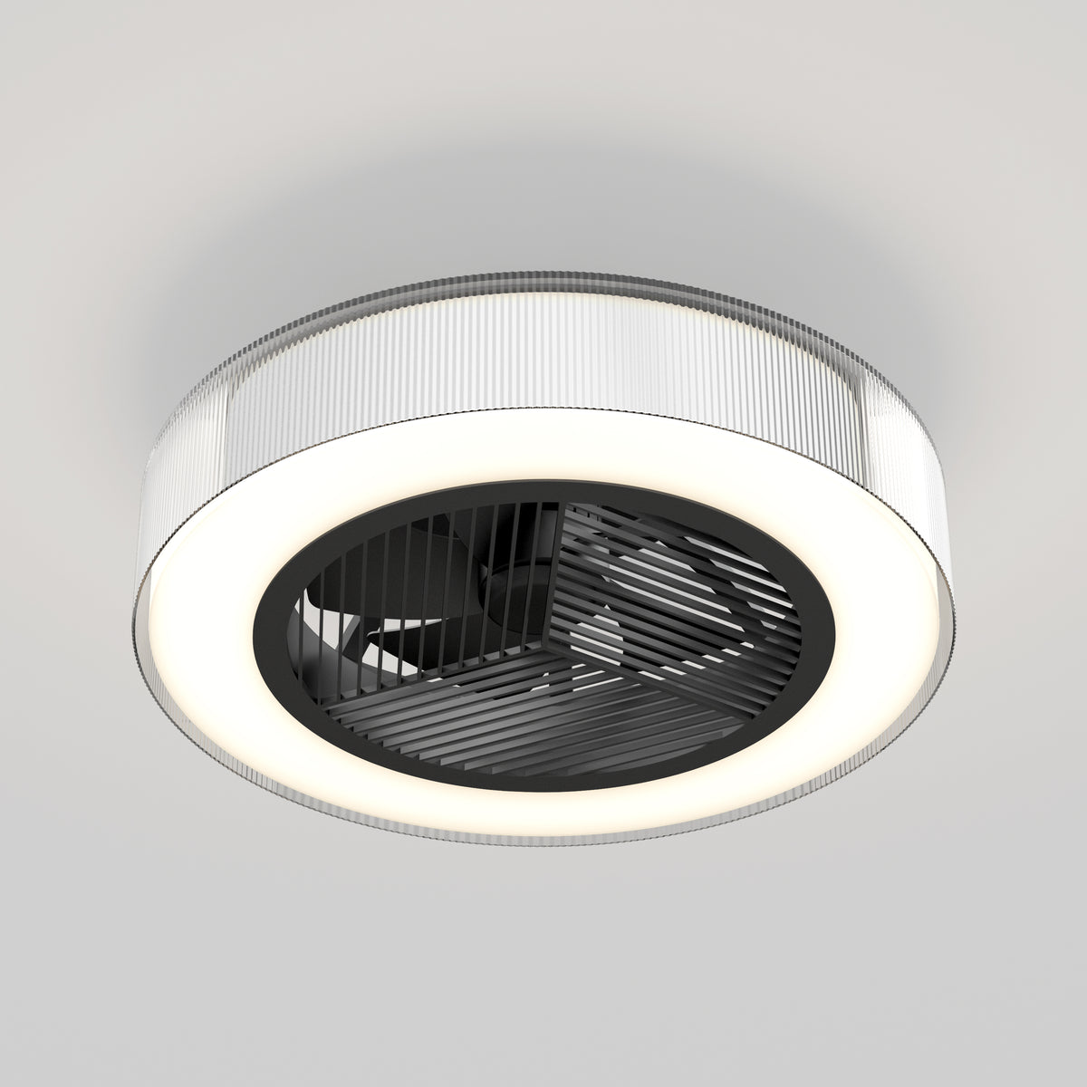 Groove 20 in. (51 cm) LED modern fandelier ceiling fan with light - includes remote