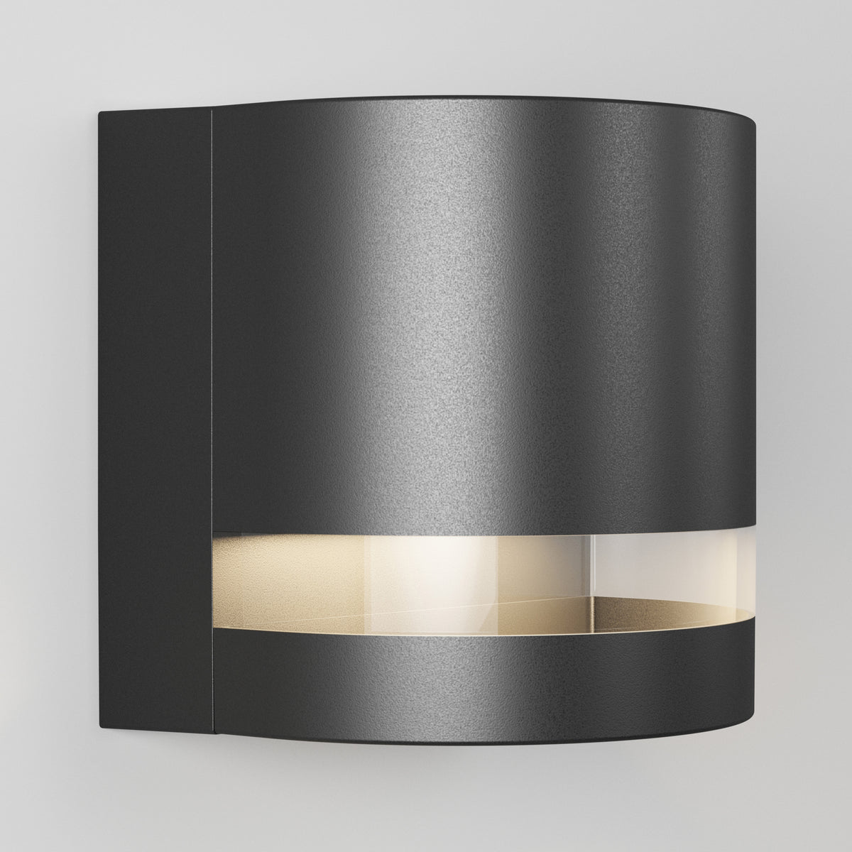 Artika Valor Round LED wall light boasts a sleek design, casting light through a horizontal strip—ideal for indoor or outdoor use.