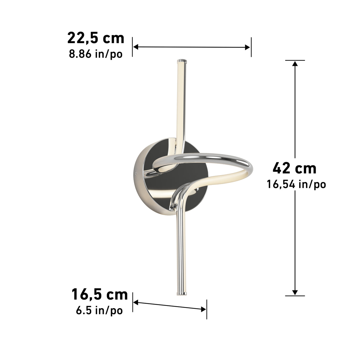Swirl LED Sconce