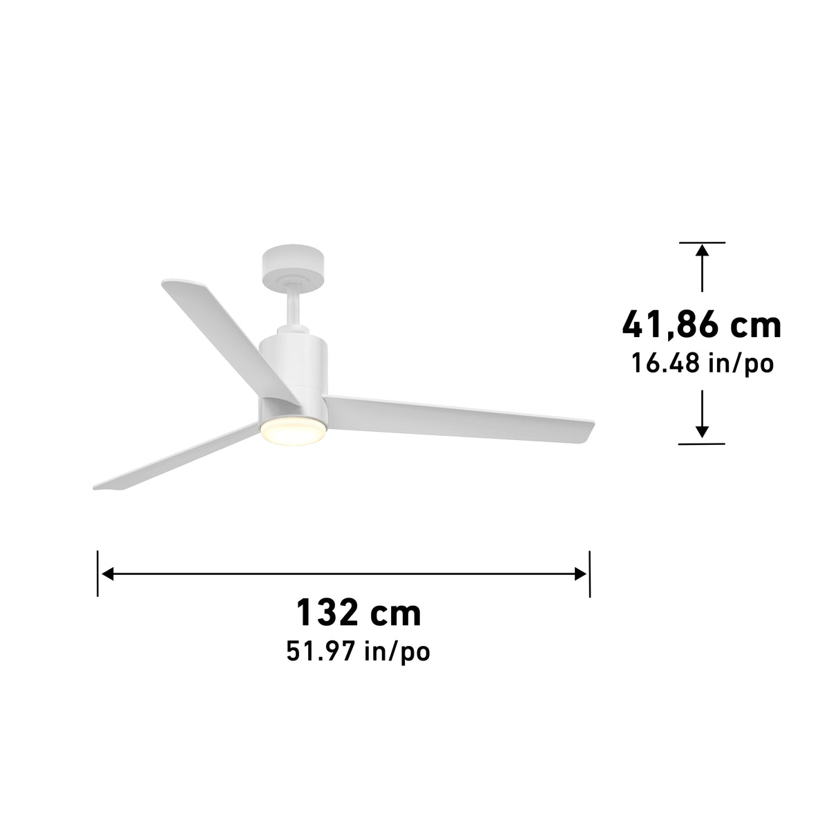 Ellison 52 in. LED modern ceiling fan - with remote