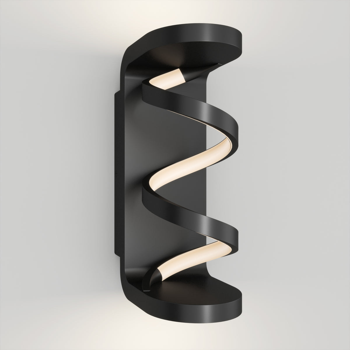 Swirl indoor-outdoor LED wall light