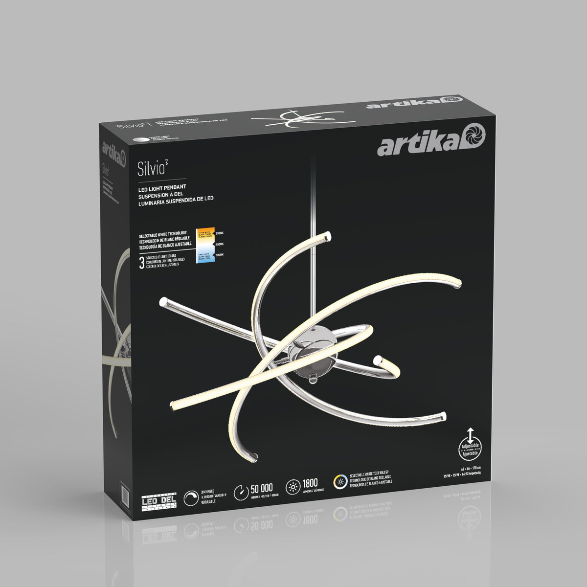 Silvio LED pendant light 3 CCT